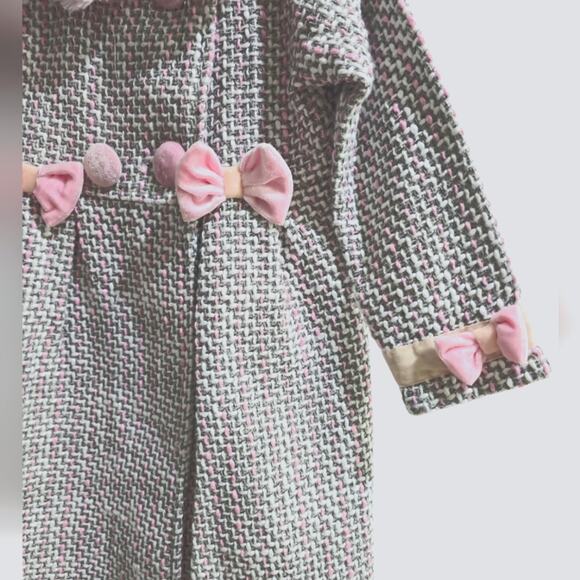 Blueberi Boulevard Tweed Pea Coat - Picture 3 of 5